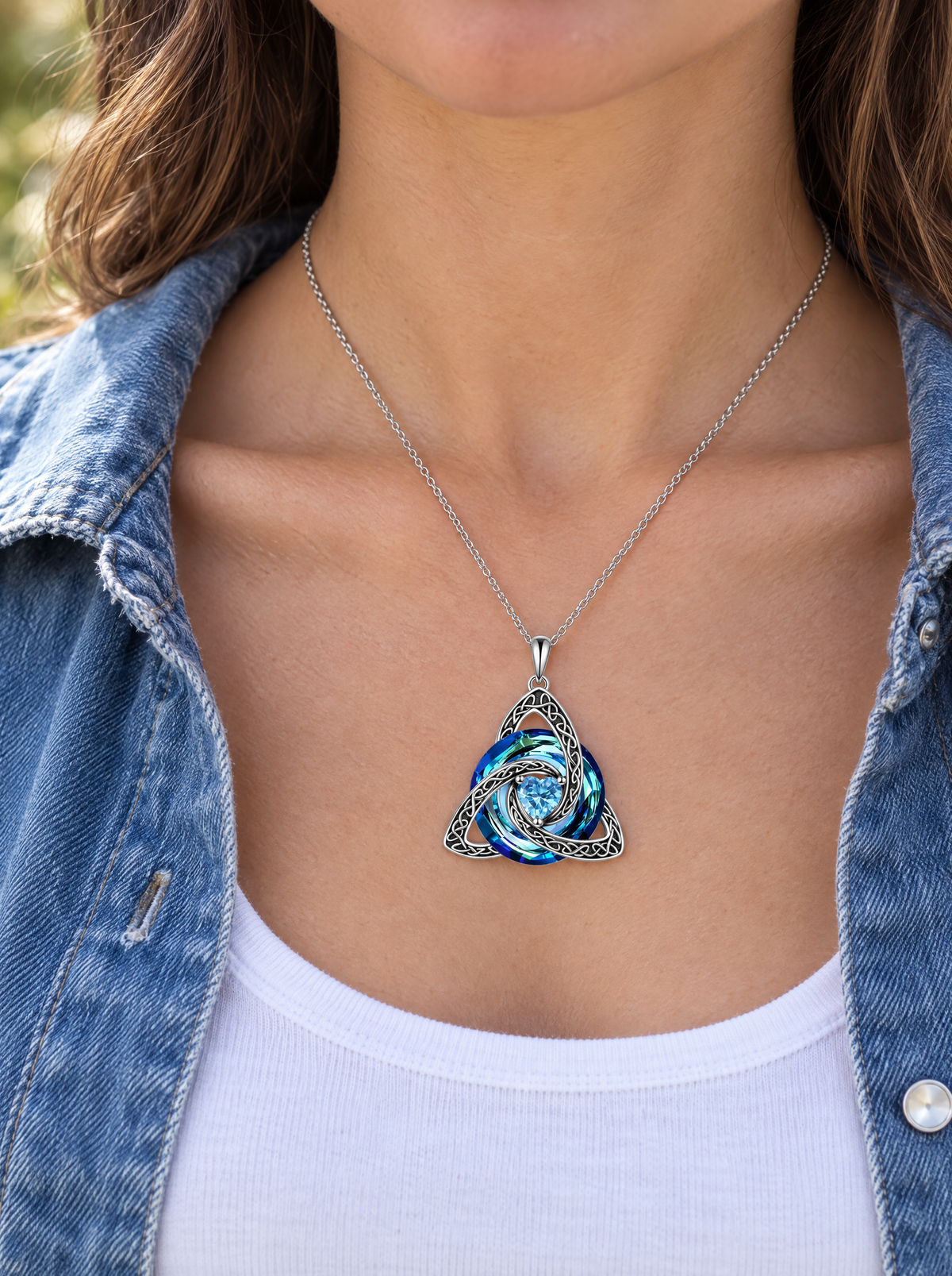 The Celtic Knot Birthstone Necklace